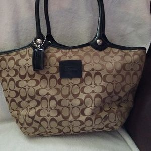 Authentic coach tote